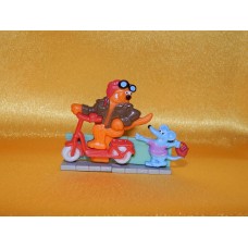Стенка-пазл - Кот на велосипеде с мышей