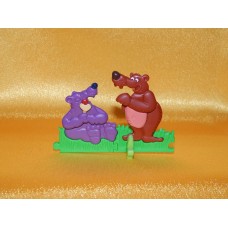 Стенка-пазл - Фиолетовый и коричневый медведи