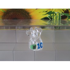 Привидение прозрачное 10 с зеленым кубиком