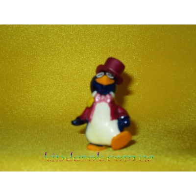 Пингвин барный танцует в шляпе